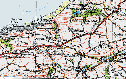 Old map of Northway in 1919