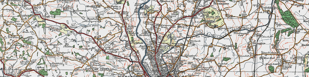 Old map of Northwick in 1920