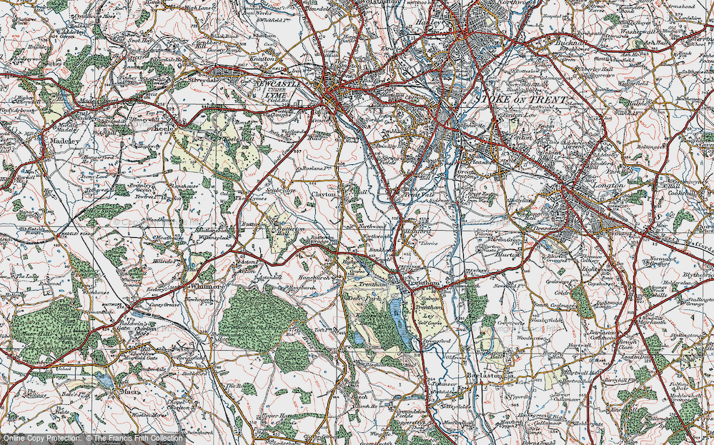 Old Map of Northwood, 1921 in 1921