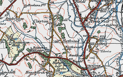 Old map of Northwood in 1921