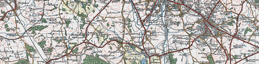 Old map of Northwood in 1921
