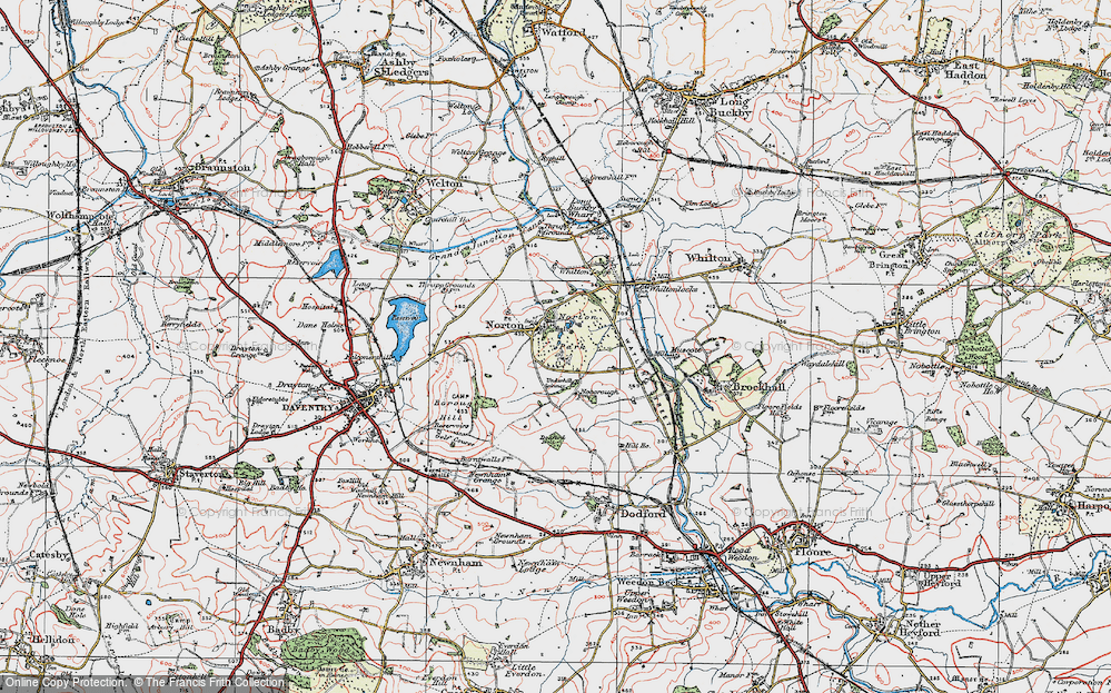 Old Map of Norton, 1919 in 1919