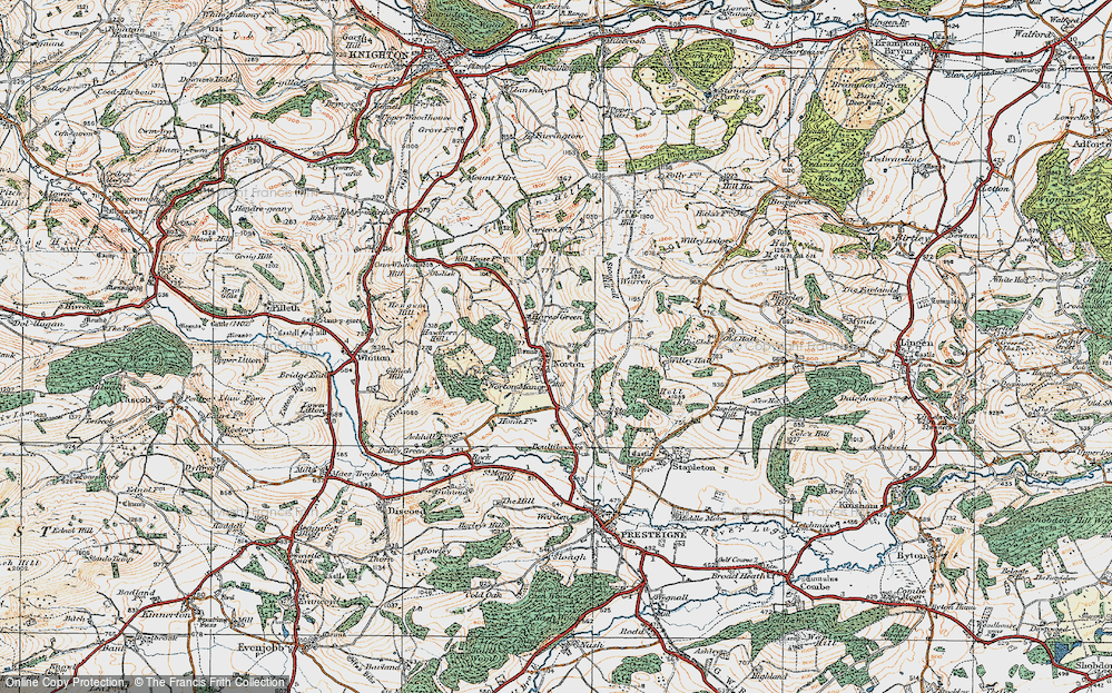 Old Map of Norton, 1920 in 1920