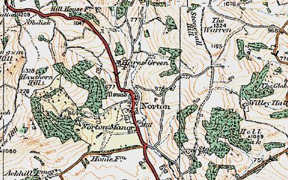 Old map of Norton in 1920