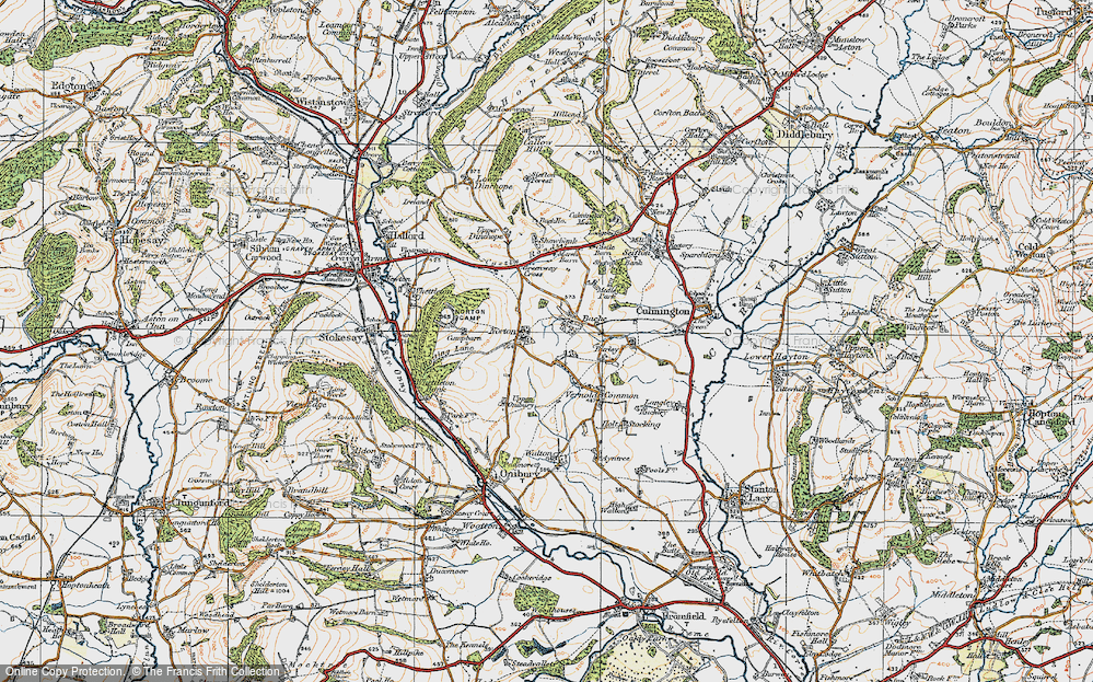 Old Map of Norton, 1920 in 1920