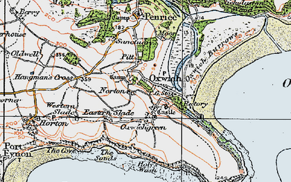 Old map of Slade in 1923
