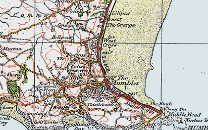 Old map of Norton in 1923