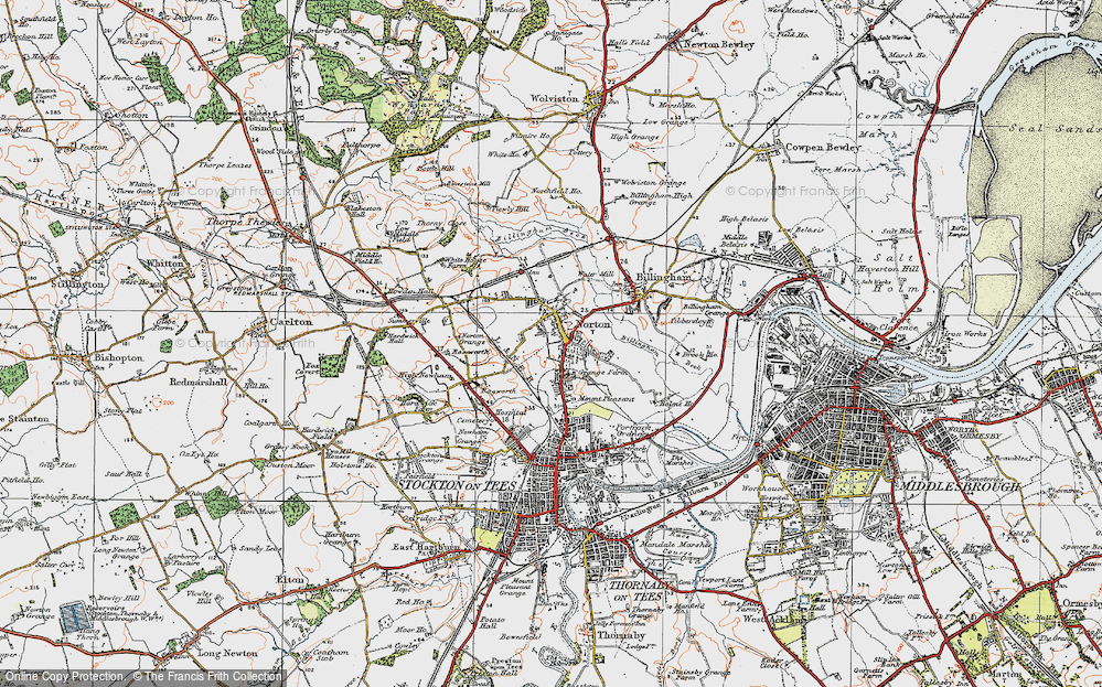 Old Map of Norton, 1925 in 1925