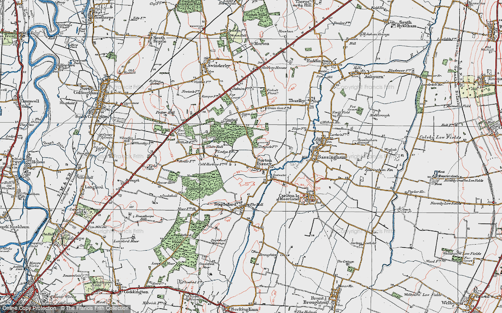 Historic Ordnance Survey Map of Norton Disney, 1923