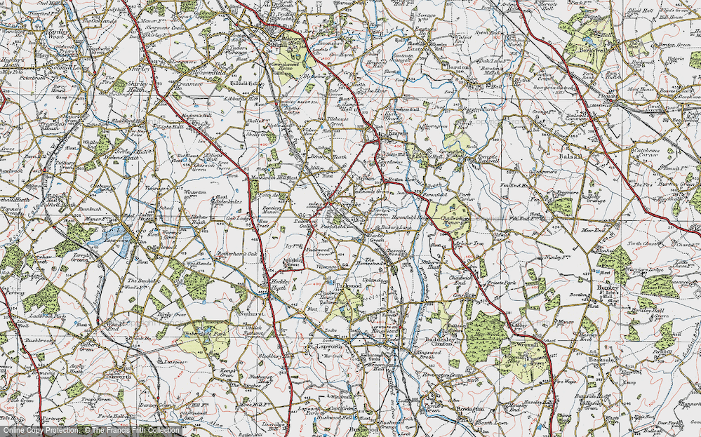 Old Map of Historic Map covering Ards, The in 1921