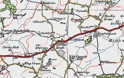 Old map of Norton Heath in 1920