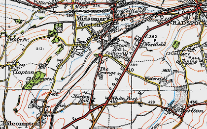 Old map of White Post in 1919