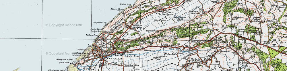 Old map of Norton's Wood in 1919