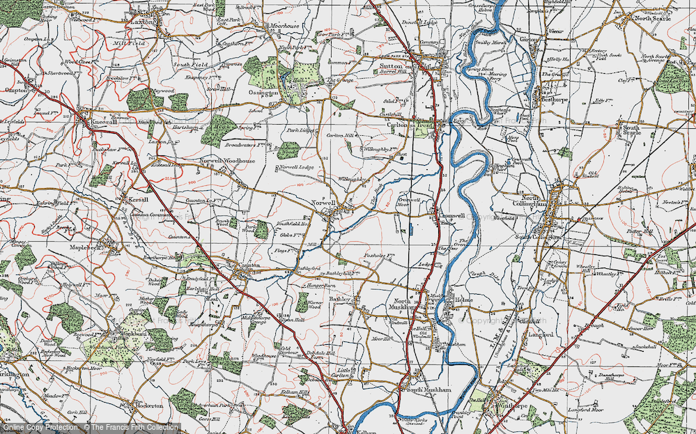 Old Map of Norwell, 1923 in 1923