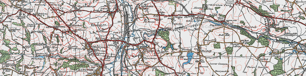 Old map of Norwood in 1923