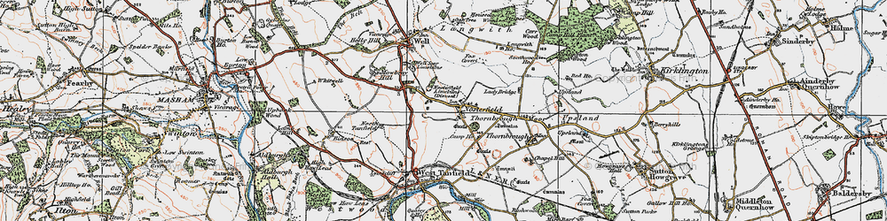 Old map of Langwith Ho in 1925