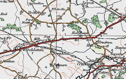Old map of Beechfield Ho in 1921