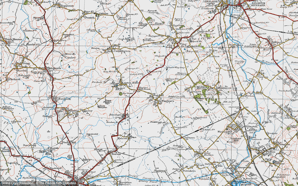 Historic Ordnance Survey Map of Nup End, 1919