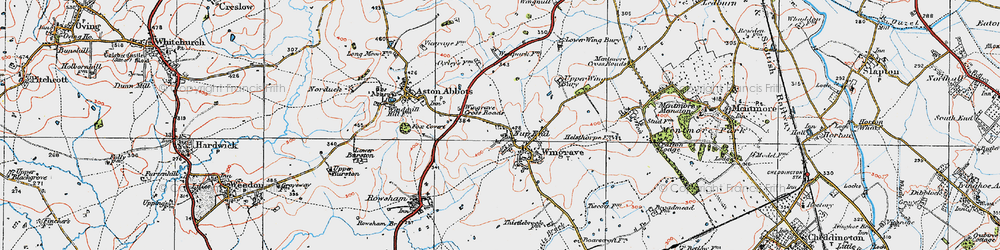 Old map of Nup End in 1919