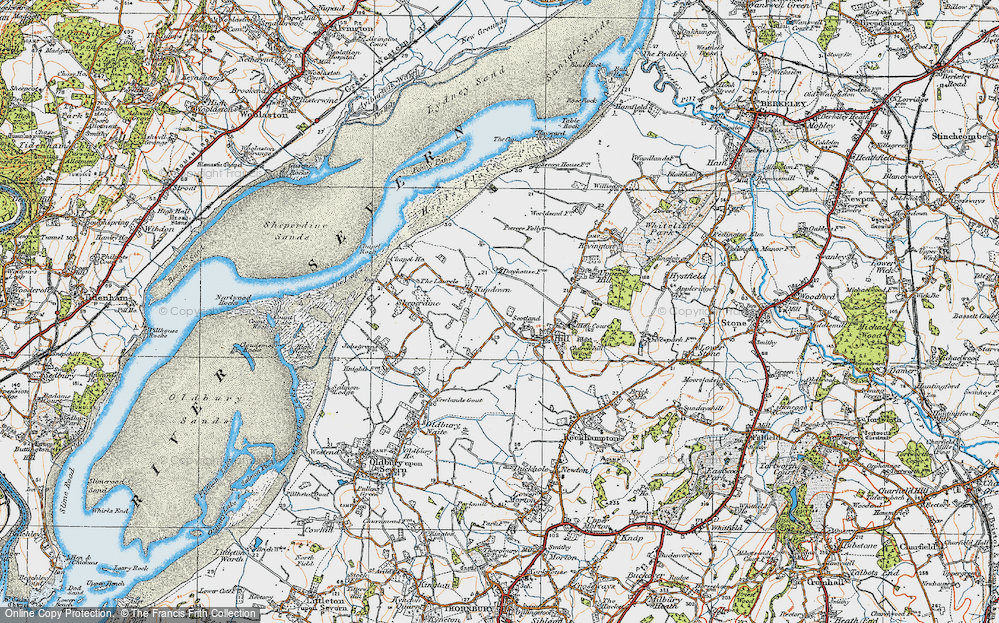 Old Map of Nupdown, 1919 in 1919