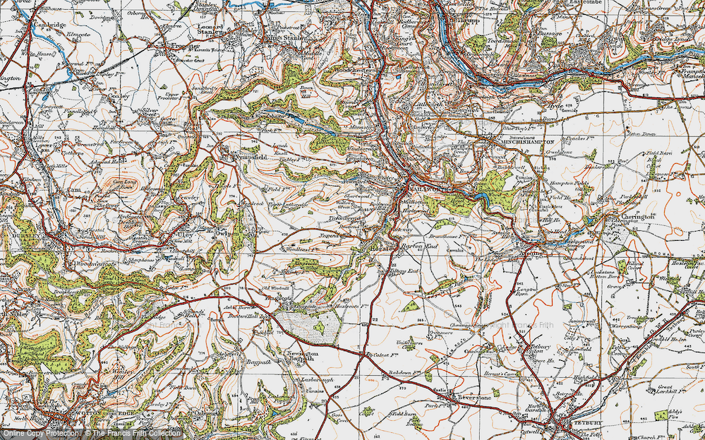Old Map of Nupend, 1919 in 1919