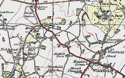 Old map of Nuptown in 1919