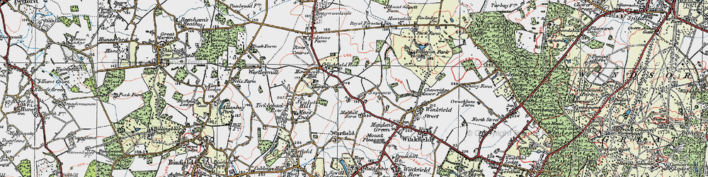 Old map of Nuptown in 1919