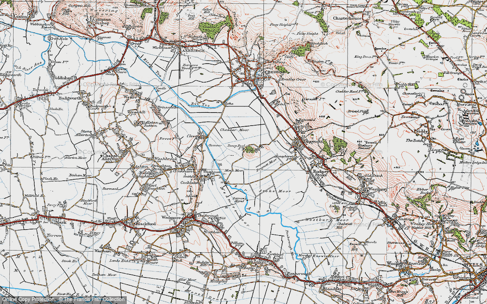 Old Map of Nyland, 1919 in 1919
