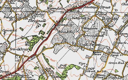 Old map of Oad Street in 1921