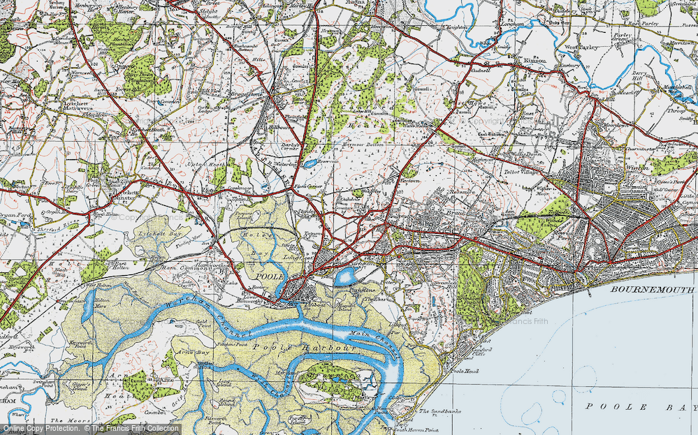 Old Map of Oakdale, 1919 in 1919