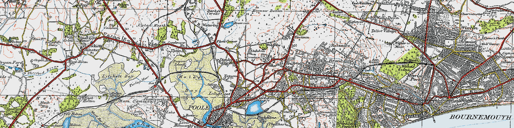 Old map of Oakdale in 1919