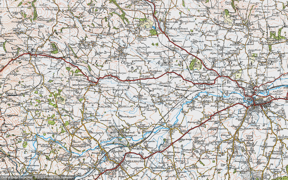 Old Map of Oake Green, 1919 in 1919