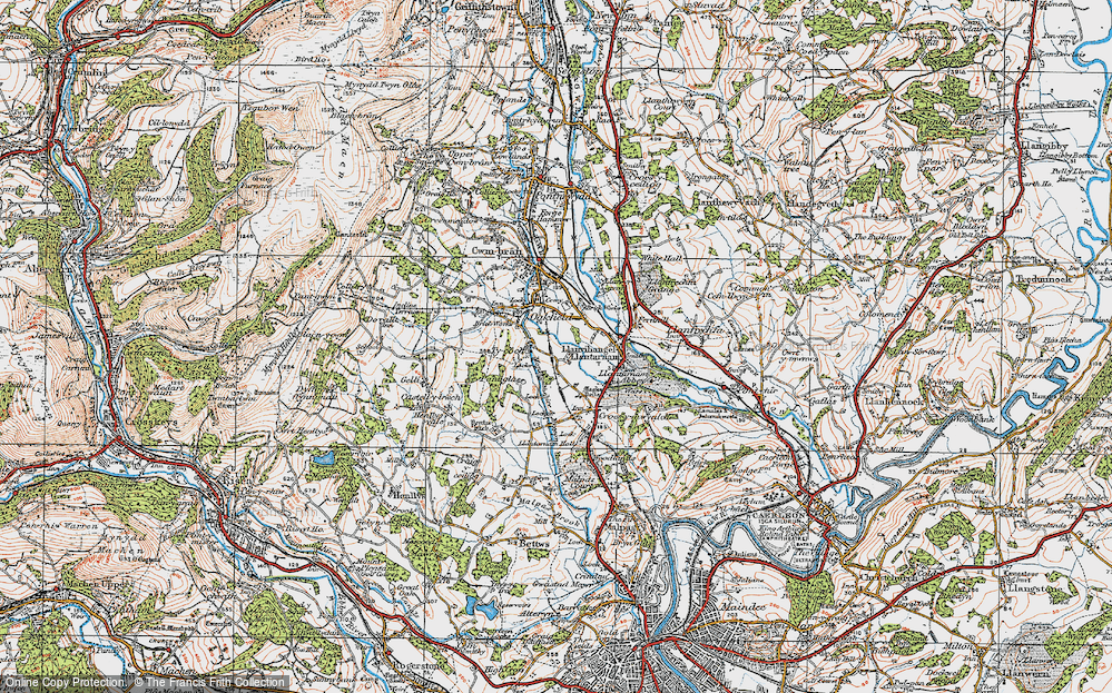 Old Map of Oakfield, 1919 in 1919