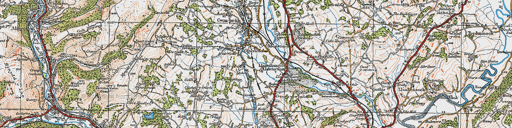 Old map of Oakfield in 1919