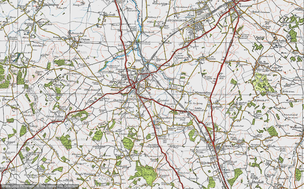 Old Map of Oakfield, 1919 in 1919