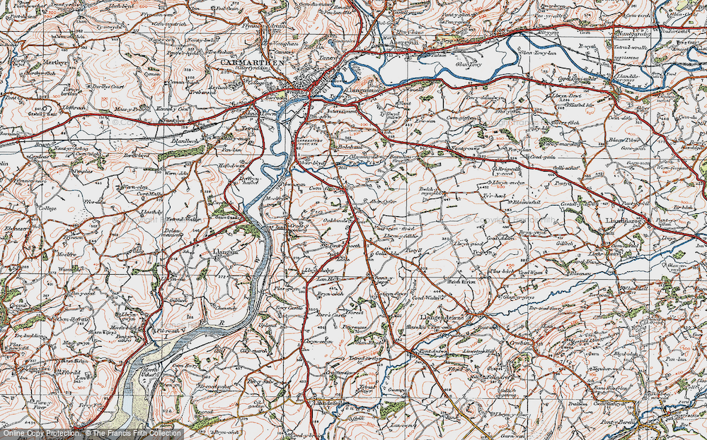 Old Map of Oaklands, 1923 in 1923