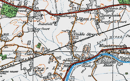 Old map of Ley Court in 1919
