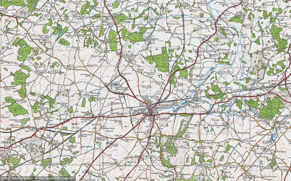 Old Map of Oakridge, 1919 in 1919