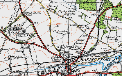 Old map of Oakridge in 1919
