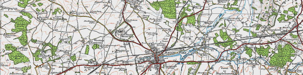 Old map of Oakridge in 1919
