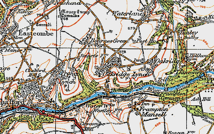 Old map of Oakridge Lynch in 1919