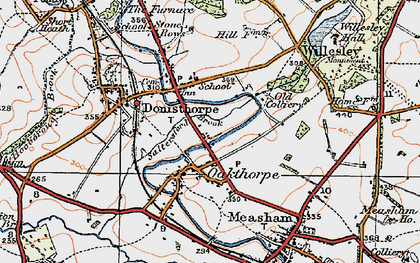 Old map of Oakthorpe in 1921