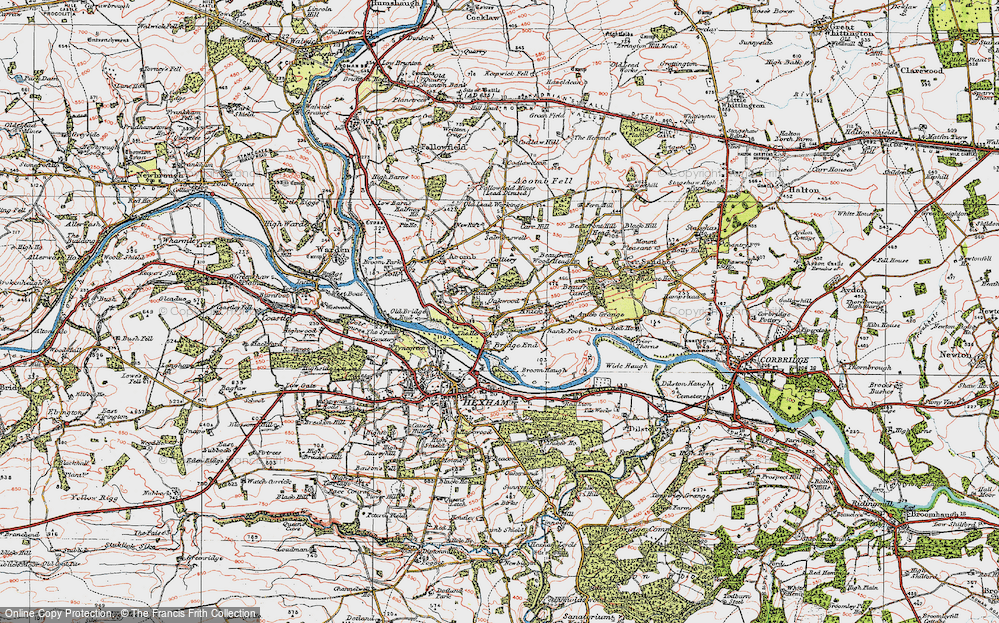 Old Map of Oakwood, 1925 in 1925