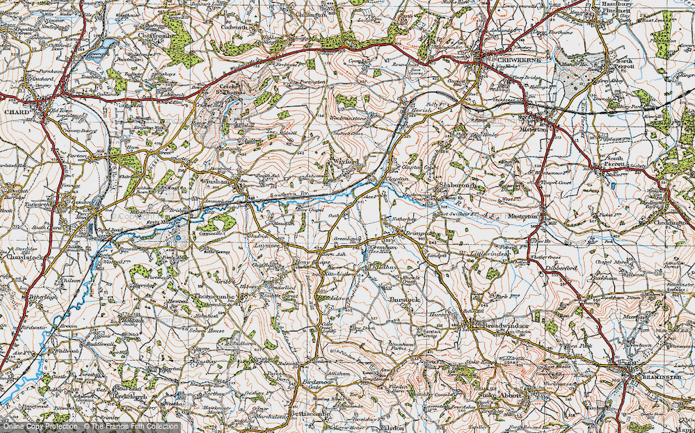 Old Map of Oathill, 1919 in 1919