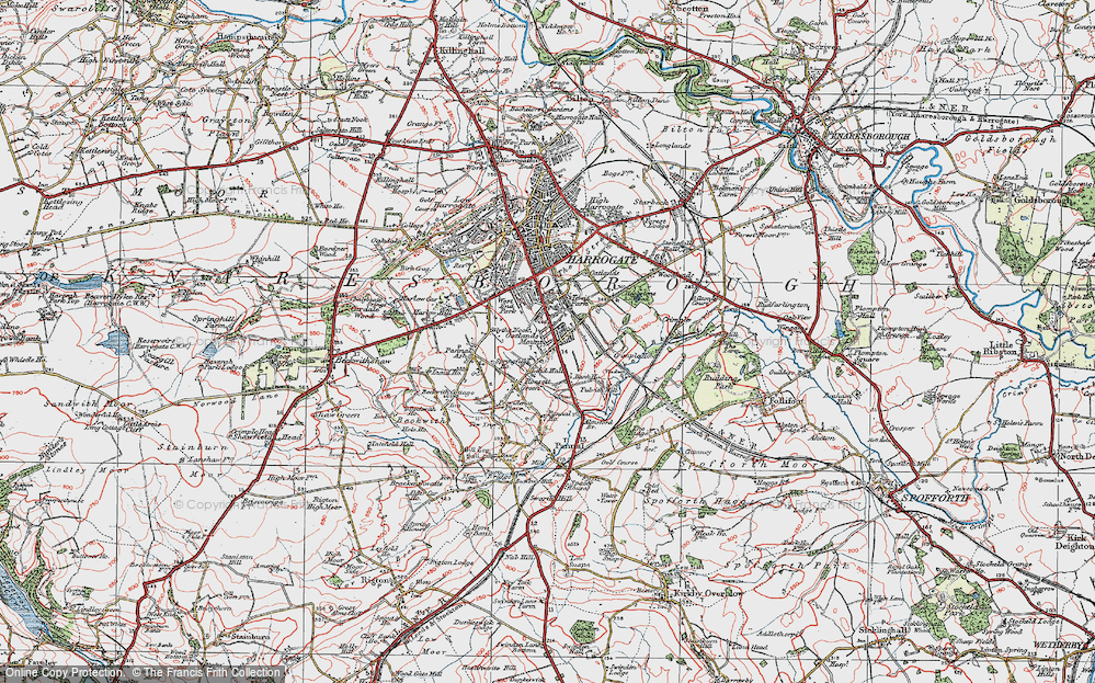 Old Map of Oatlands, 1925 in 1925