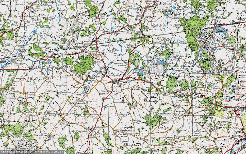 Old Map of Odiham, 1919 in 1919