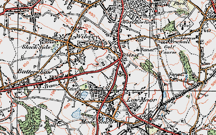 Old map of Odsal in 1925