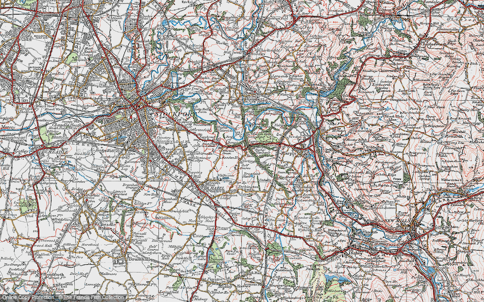Old Map of Offerton Green, 1923 in 1923