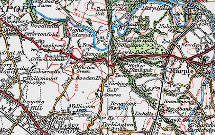 Old map of Offerton Green in 1923