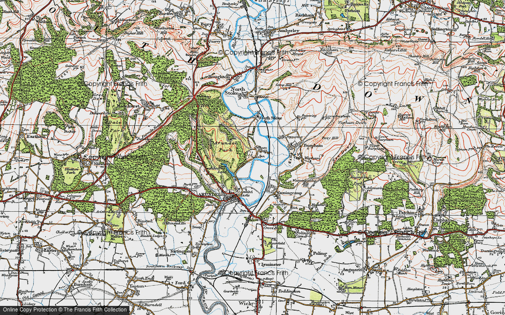Old Map of Offham, 1920 in 1920